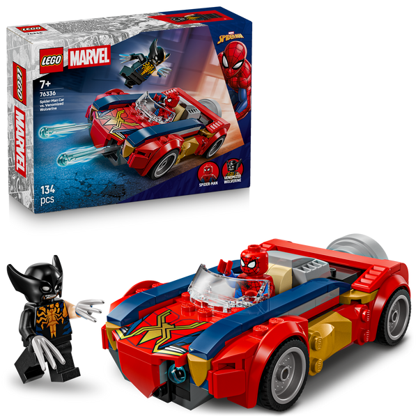 LEGO® | Marvel Spider-Man Car vs. Venomized Wolverine