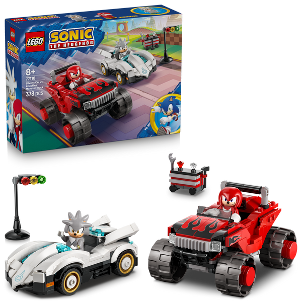 LEGO® Sonic the Hedgehog™ Silver’s Car vs. Knuckles’ Monster Truck
