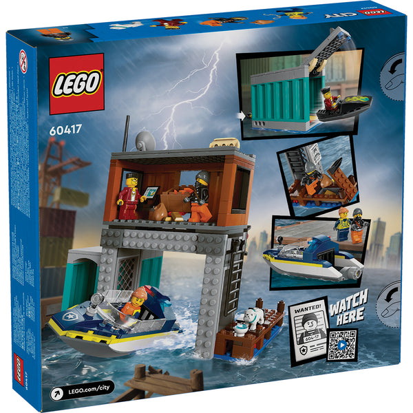 LEGO® City Police Speedboat and Crooks’ Hideout - Main Image