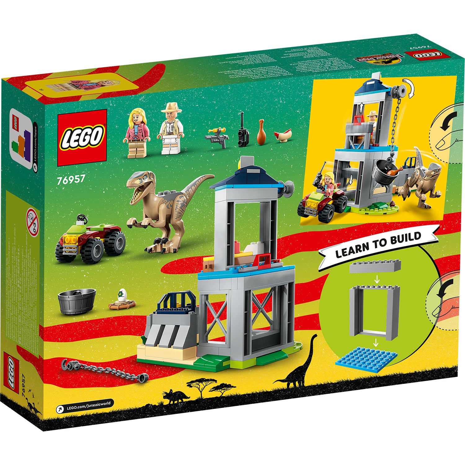 Raptor escape hot sale lego