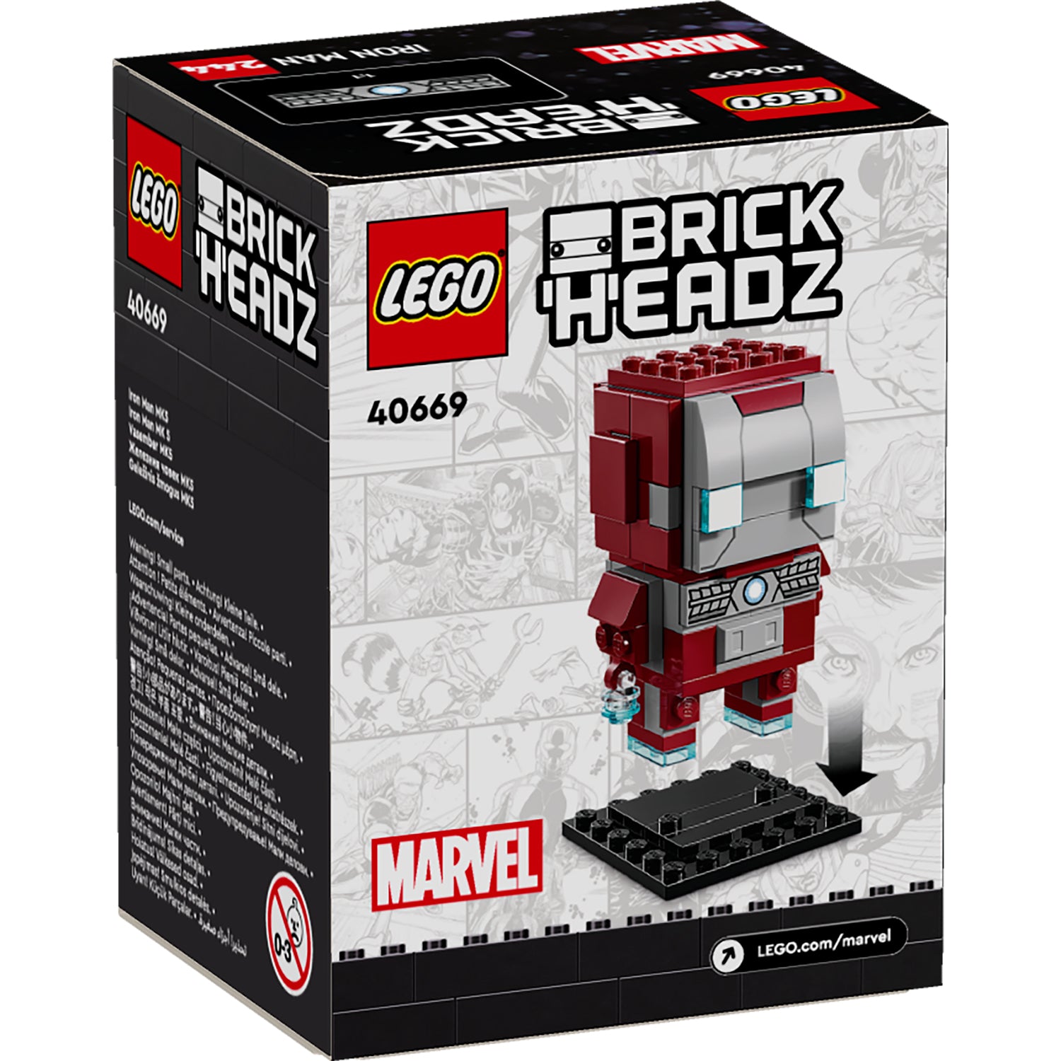 Lego brickheadz iron man mk50 online