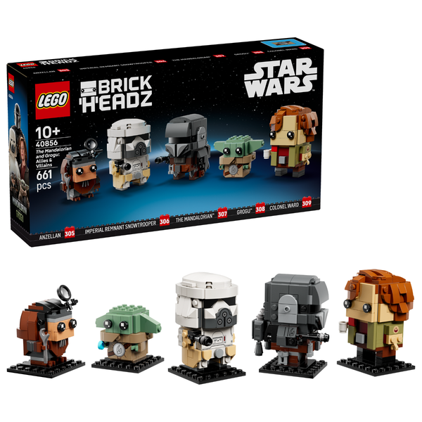LEGO® Star Wars™ BrickHeadz™ The Mandalorian and Grogu: Allies & Villains