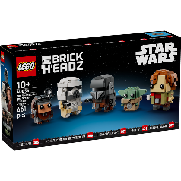 LEGO® Star Wars™ BrickHeadz™ The Mandalorian and Grogu: Allies & Villains
