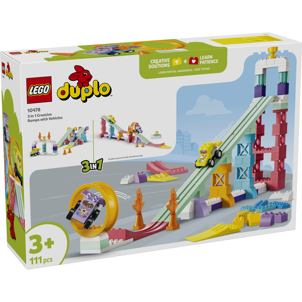 LEGO® DUPLO® Town 3 in 1 Creative Ramps with Vehicles