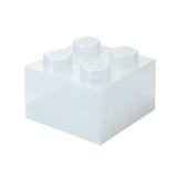 Lego Storage Brick 4 Top Lid - Glitter Translucent