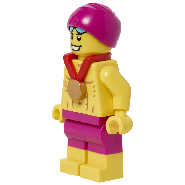 Minifigure Strong Olympic Swimmer