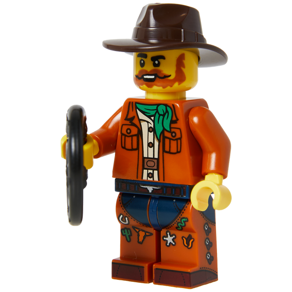 Minifigure Wild Cowboy with Whip