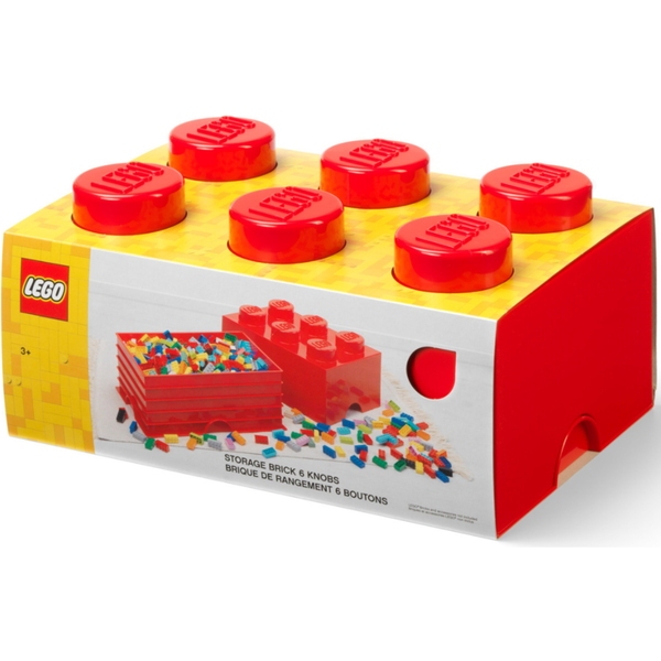 LEGO Storage Brick 6 - Red