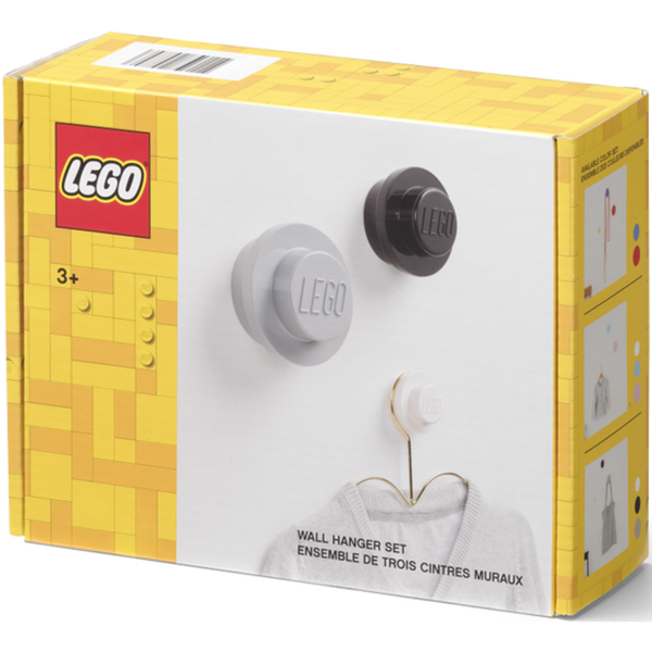 LEGO Wall Hanger Set of 3 - Greyscale