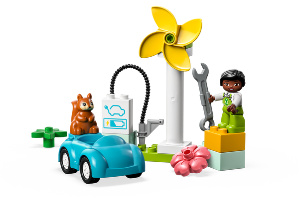 LEGO® DUPLO™ Town Wind Turbine and Electric Car