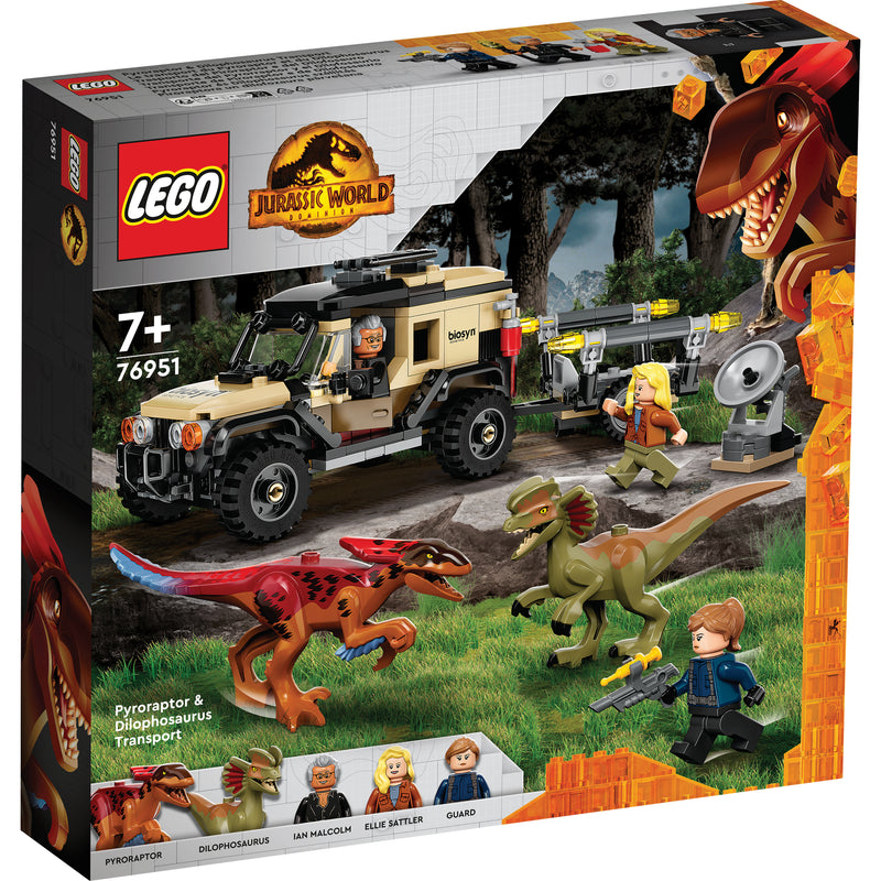 LEGO® Jurassic World Pyroraptor & Dilophosaurus Transport