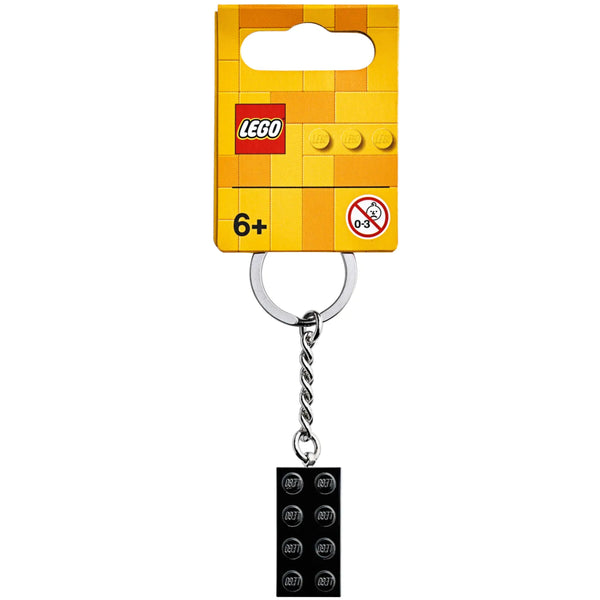 LEGO® Keyring 2x4 Stud – Black