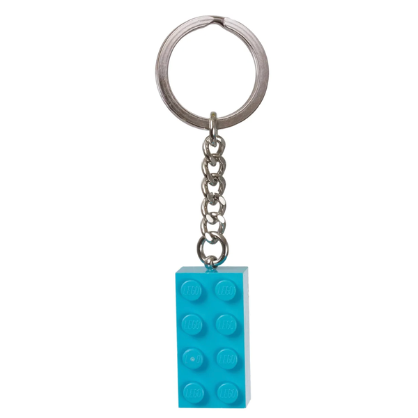 LEGO® Keyring 2x4 Stud – Turquoise