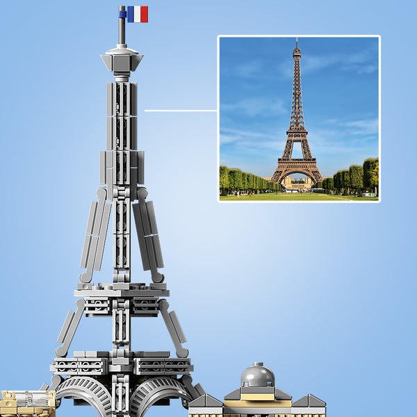 LEGO Architecture Paris avec Tour Eiffel et Louvre