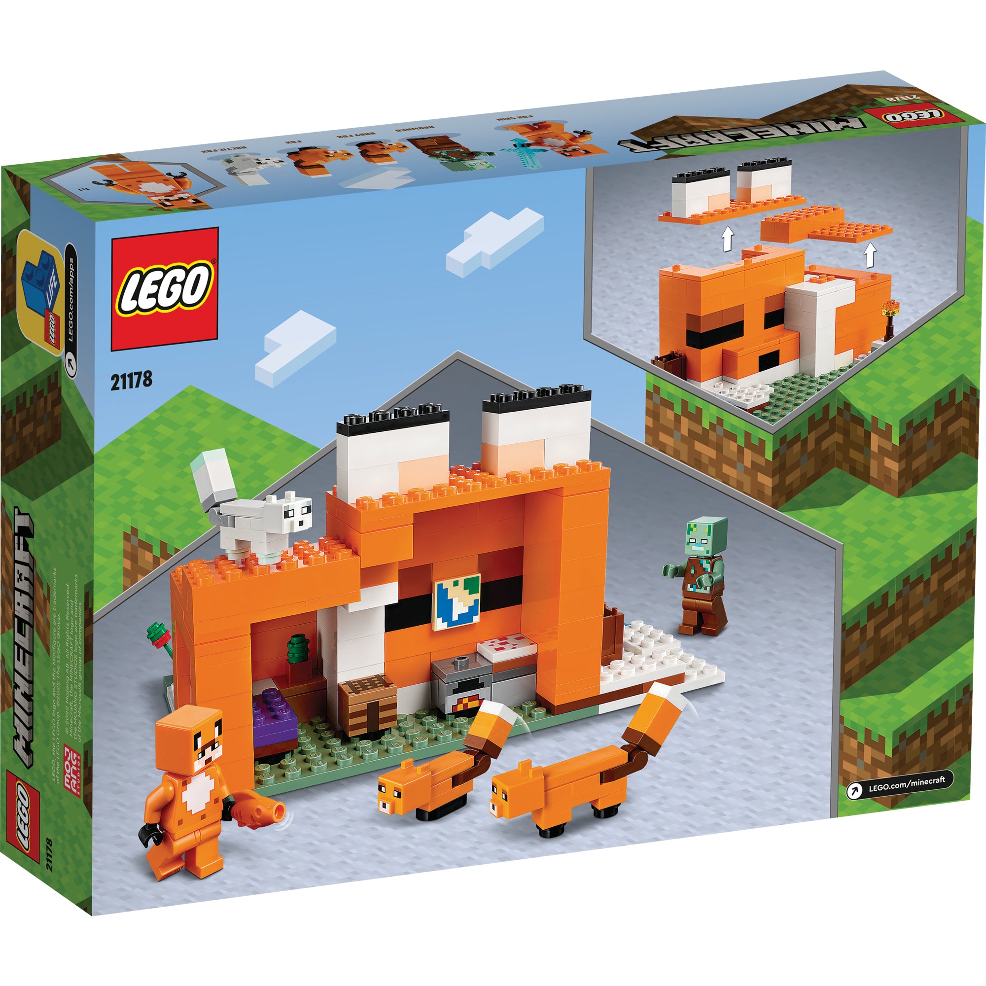 Lego 2025 minecraft fox