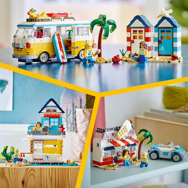 LEGO Creator 3 in 1 Beach Camper Van Toy Summer Set 31138
