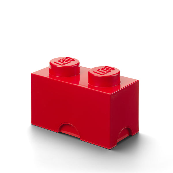 LEGO® 2-stud Storage Brick - Red