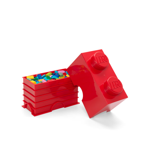 LEGO® 2-stud Storage Brick - Red