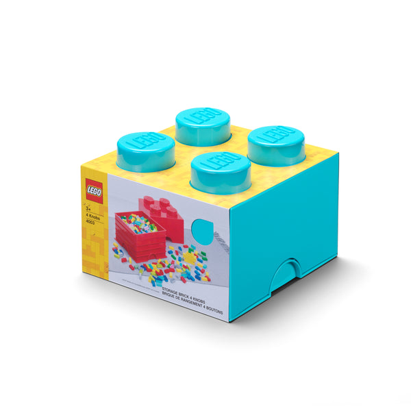 LEGO Storage Brick 4 Stud - Medium Azur