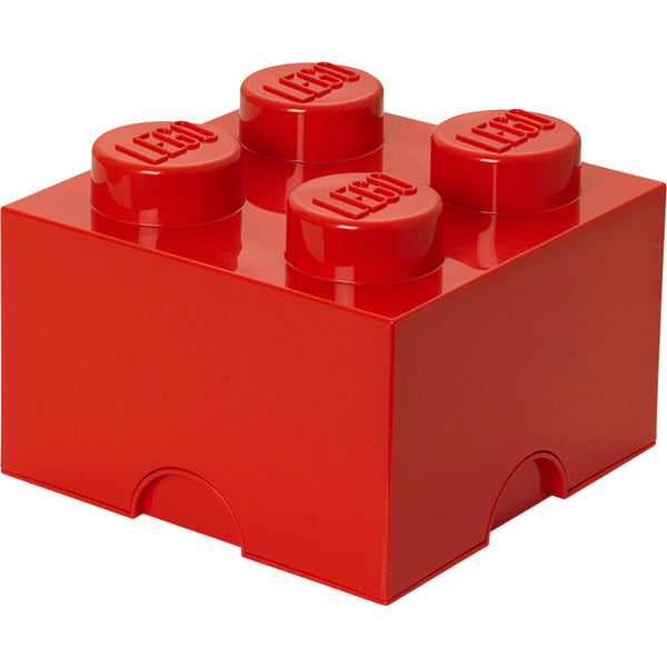 LEGO Storage Brick 4 Stud - Red