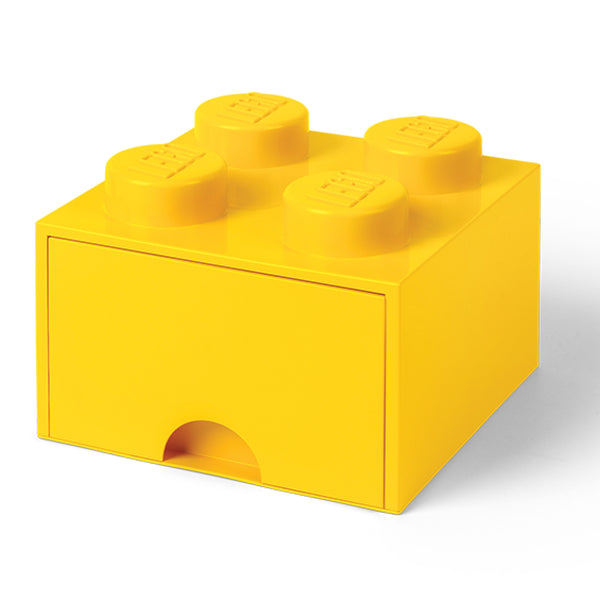 LEGO® Desk Brick Drawer 4 Knob - Yellow