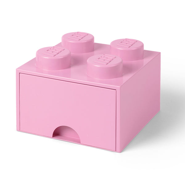 LEGO® Desk Brick Drawer 4 Knob - Light Pink
