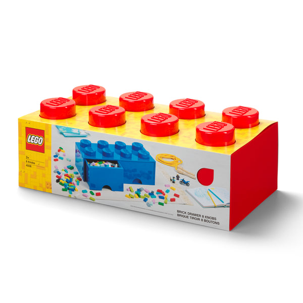 LEGO® 8-Stud Storage Brick 2 Drawers - Red – AG LEGO® Certified Stores
