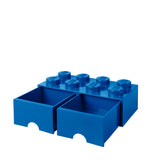LEGO® 8-Stud Storage Brick 2 Drawers - Blue