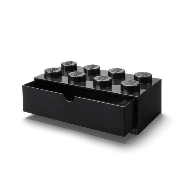 LEGO Desk Drawer 8 Knob - Black
