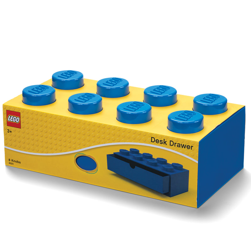 LEGO Desk Drawer 8 Knob - Blue