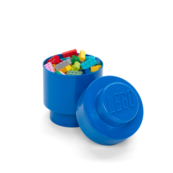 LEGO® Storage Brick 1 Round - Blue