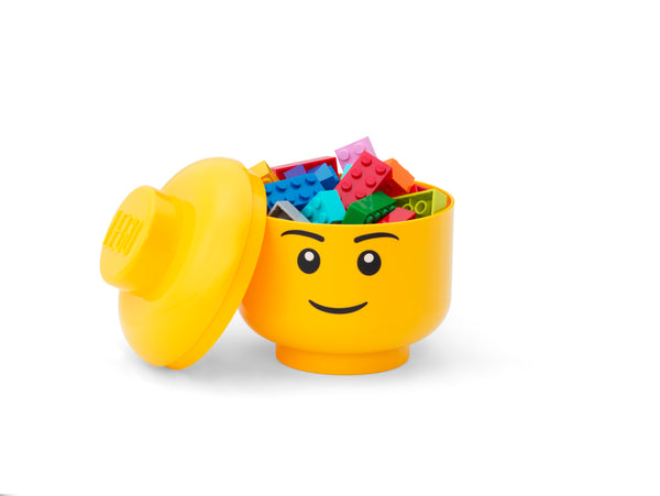 Lego Storage Box - Mini - Head - 10 cm - Boy » Cheap Shipping