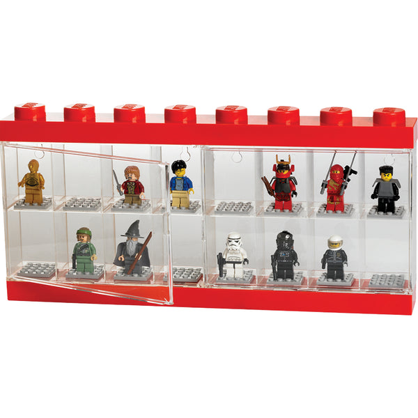 LEGO® Minifigure Display Case 16 – Red – AG LEGO® Certified Stores