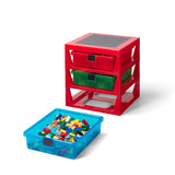 LEGO® 3-Drawer Storage Rack - Red