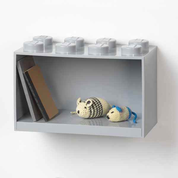 LEGO® 8-Stud Brick Shelf - Medium Stone Grey