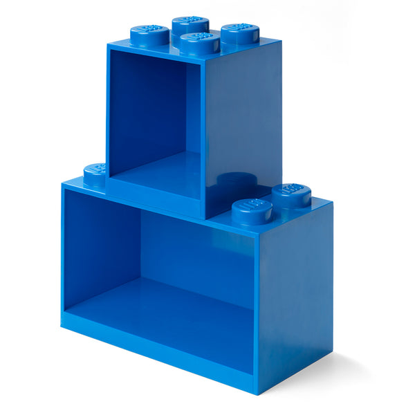 LEGO Brick Shelf Set 4 & 8 Knobs - Blue