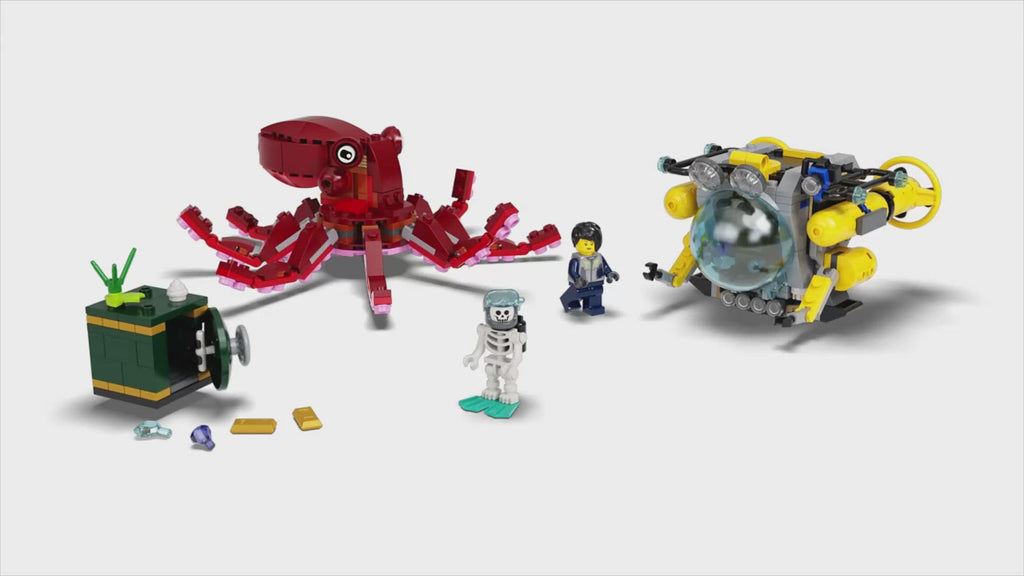 LEGO Creator 3 in 1 Sunken Treasure Mission Submarine Toy