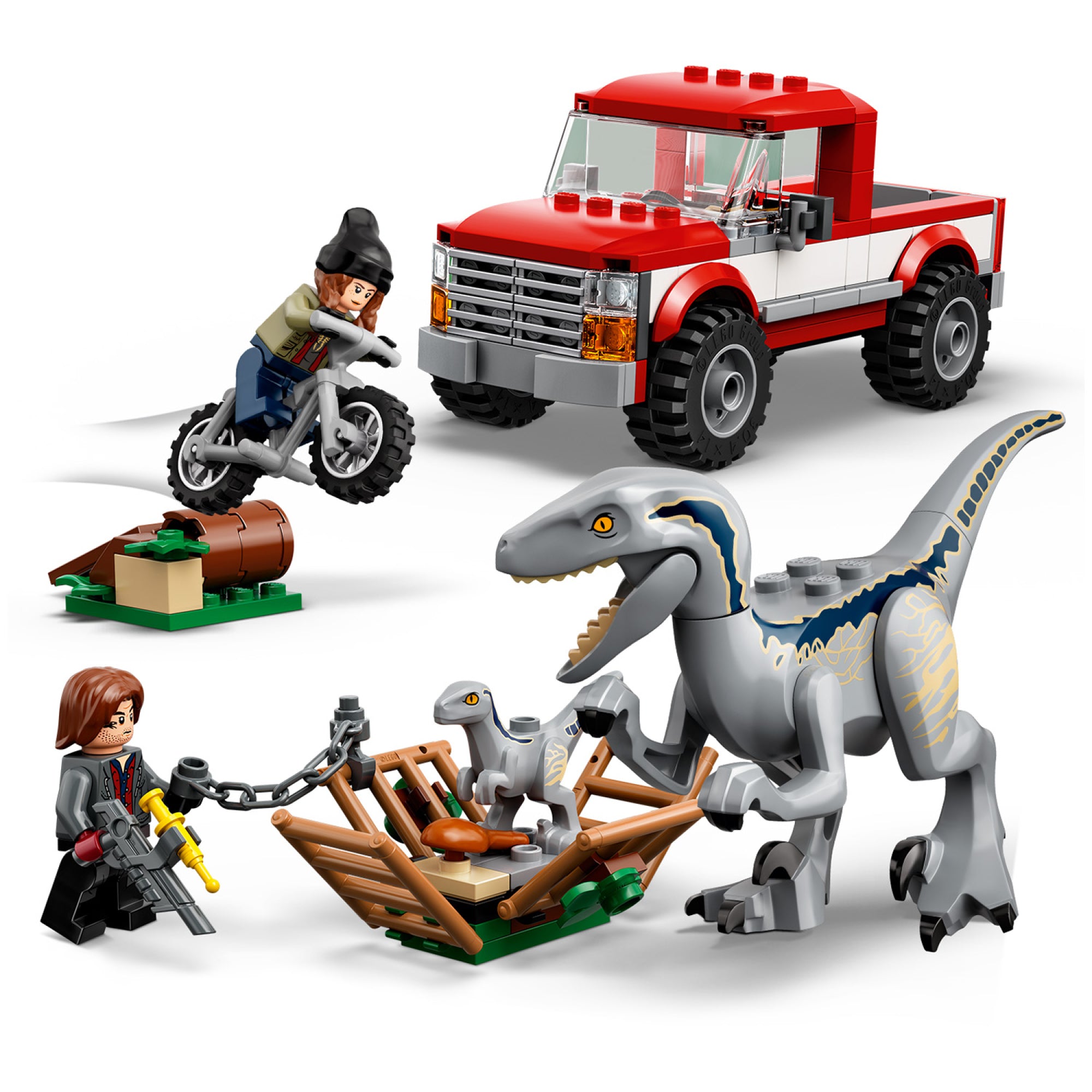 Jurassic park lego hot sale blue