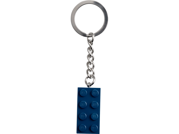 LEGO® Keyring 2x4 Stud – Earth Blue