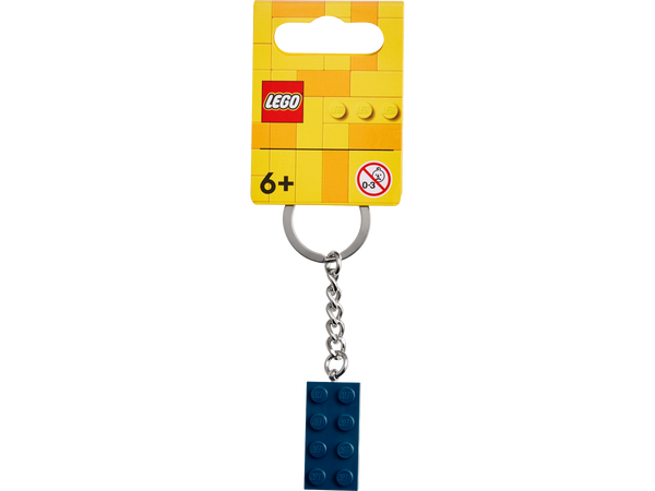 LEGO® Keyring 2x4 Stud – Earth Blue – AG LEGO® Certified Stores