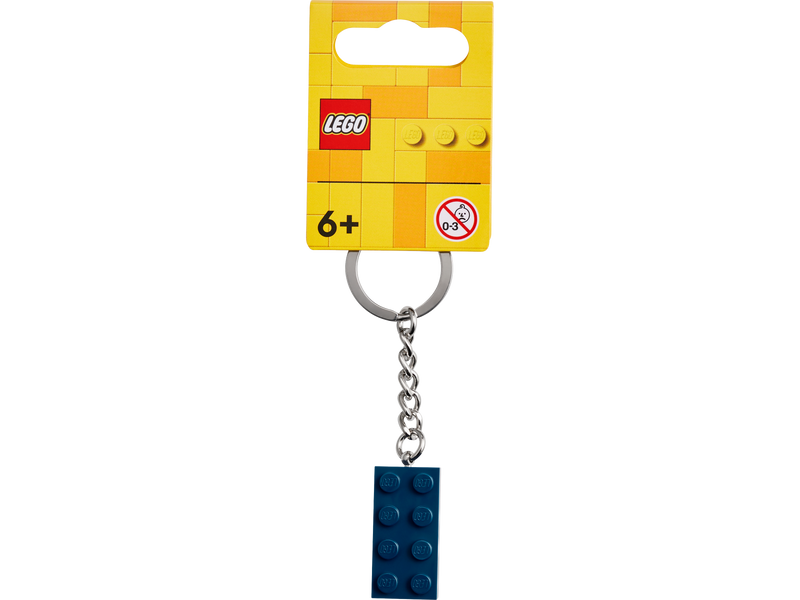 LEGO® Keyring 2x4 Stud – Earth Blue