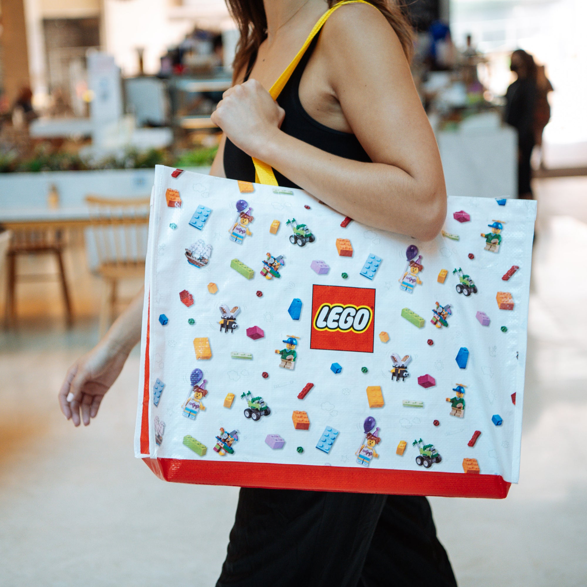 Lego Yellow Reusable Tote Bag Lego Extra Large Bag See Pics | eBay