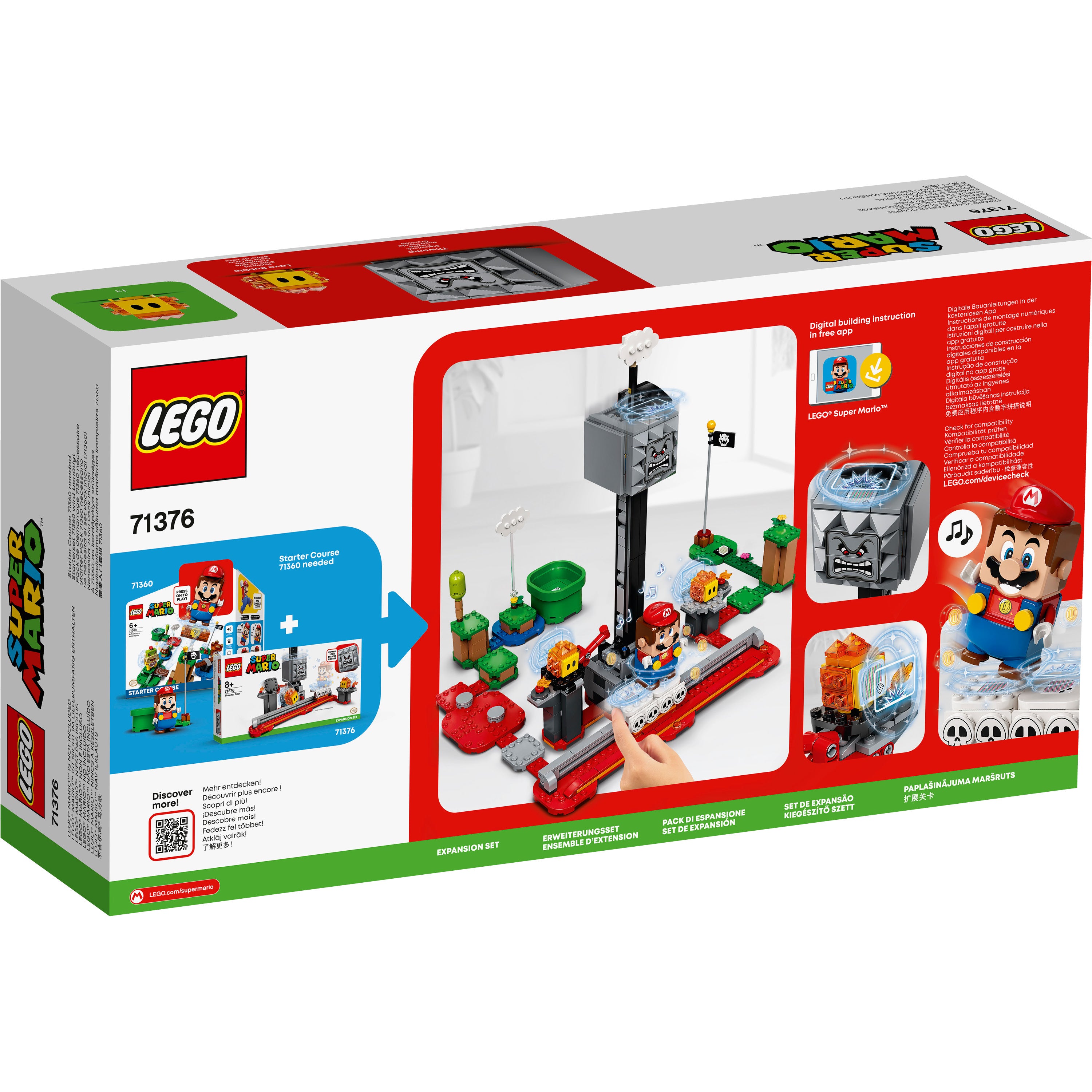 Lego mario 2024 thwomp drop instructions