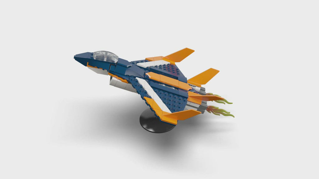 LEGO Creator 3 in 1 Supersonic Jet Plane Toy Set, Transforms from Plane to  Helicopter to Speed Boat Toy, Buildable Vehicle Models for Kids, Boys and