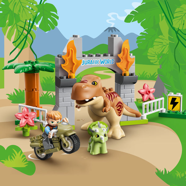 LEGO® DUPLO™ T. rex and Triceratops Dinosaur Breakout