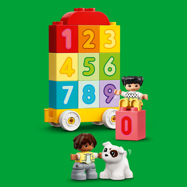 LEGO DUPLO My First Number Train Toy with Bricks for Learning Numbers,  Preschool Educational Toys for 1.5-3 Year Old Toddlers, Girls & Boys, Early