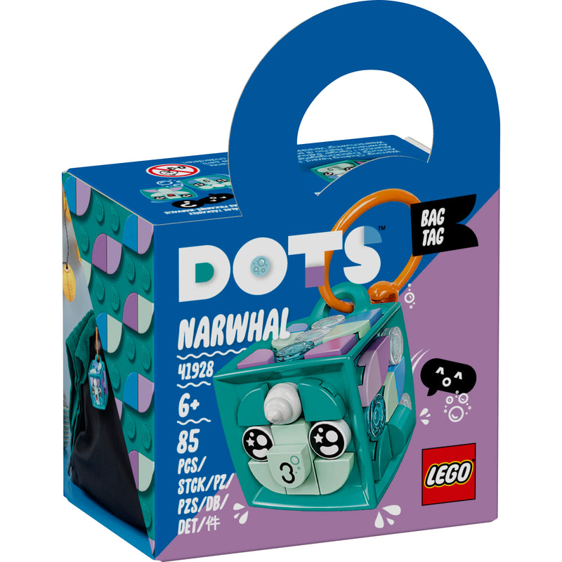 LEGO® DOTS™ Bag Tag Narwhal