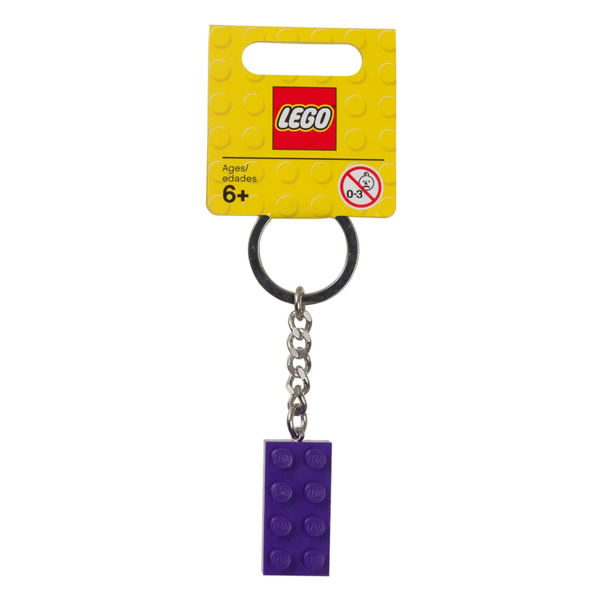 LEGO® Keyring 2x4 Stud – Purple
