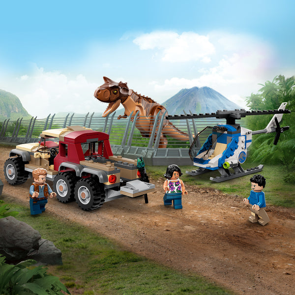 LEGO Jurassic World Carnotaurus Dinosaur Chase 76941 Building Toy Playset  (240 Pieces) 