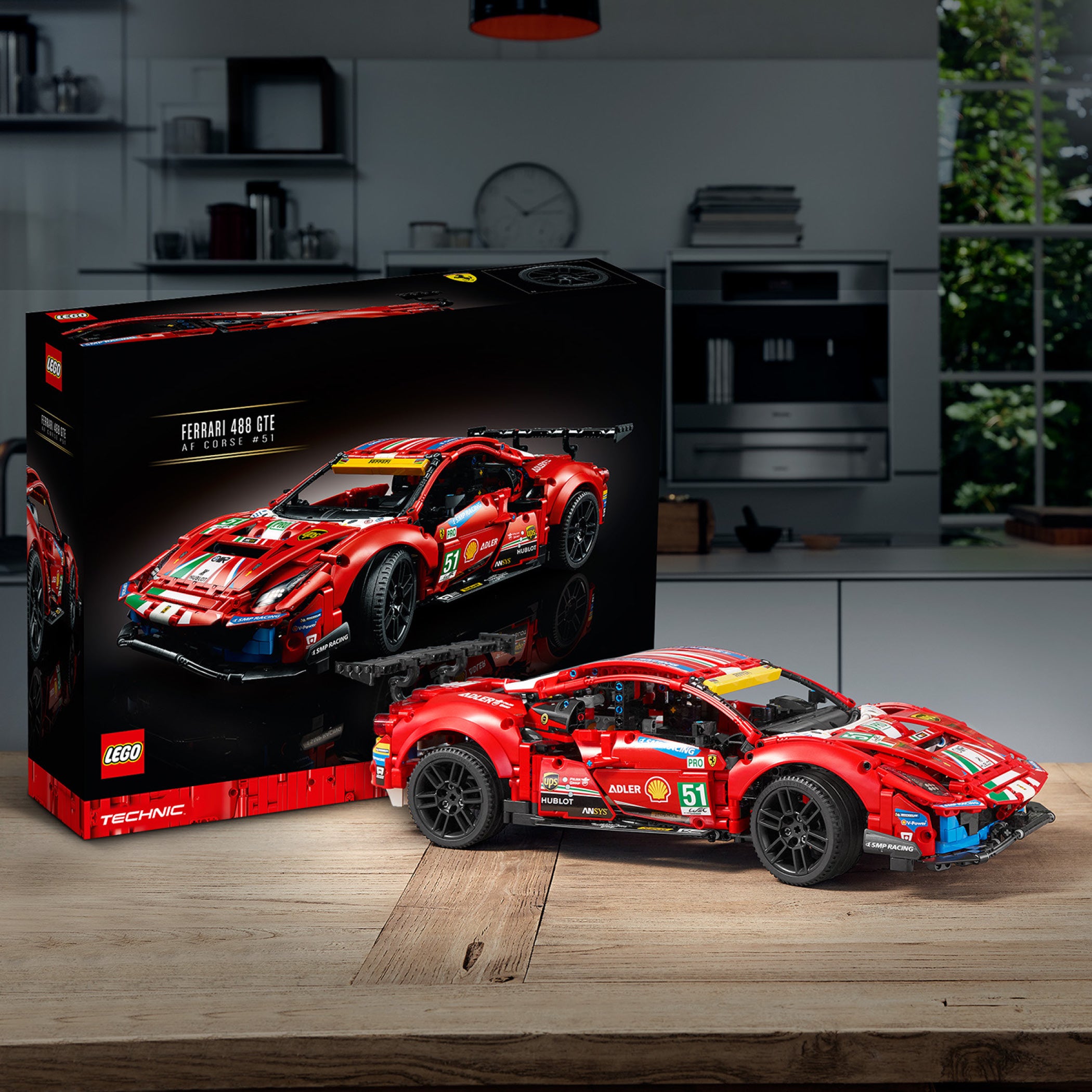 Lego Ferrari 488 store GTE “AF Corse #51” PRE-BUILT